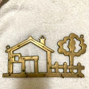 Solid brass key hanger
